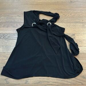 Ariella Women’s Black One Shoulder Tank - Size Small